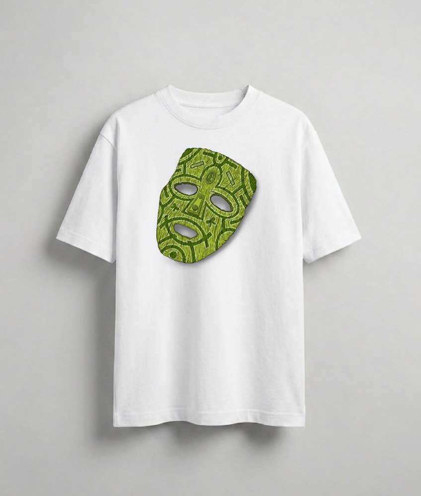 Žali Drugeliai Mask T-shirt